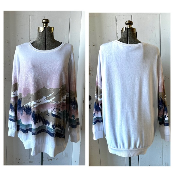 Torrid Skiers Ski Skiing Graphic Print Sweatshirt Pullover - Picture 14 of 14